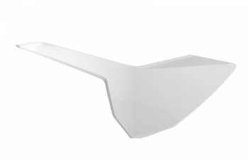 Pole numerowe boczne z osłoną filtra powietrza kpl. husqvarna tc/fc `16-18, tx/fx `17-18, te/fe `17-19 kolor biały oem